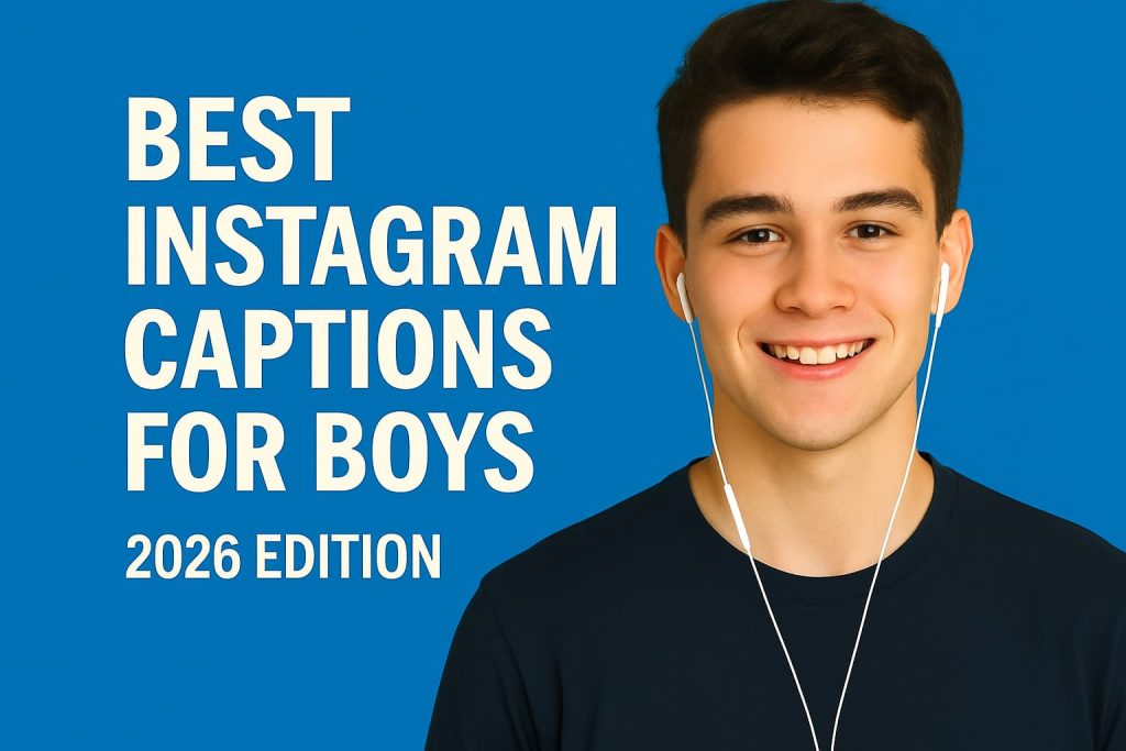 Best Instagram Captions for Boys