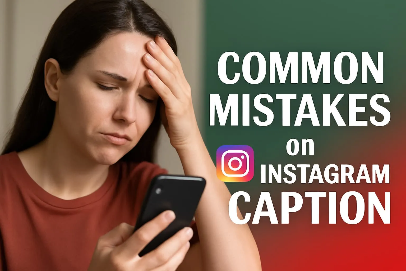 Common Mistakes on Instagram Caption